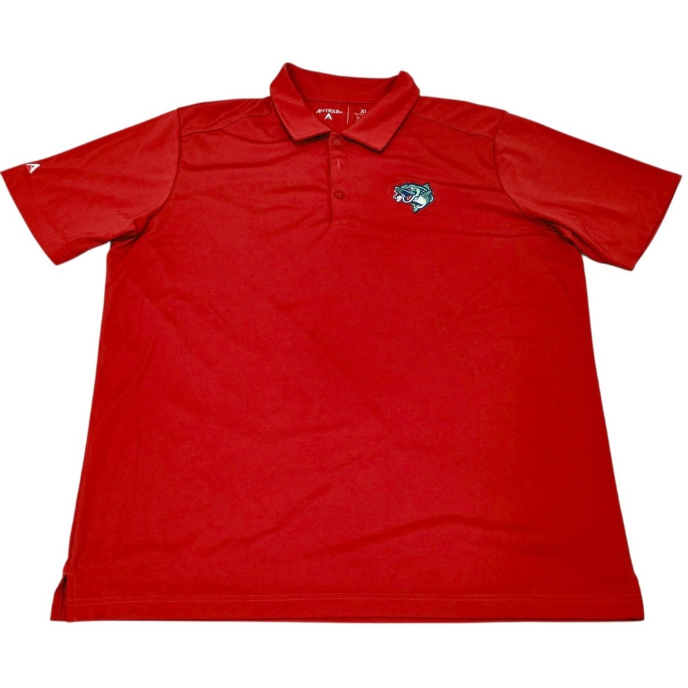 Gwinnett Stripers Antigua Polo Shirt Men's XL Red MiLB Atlanta Braves Baseball